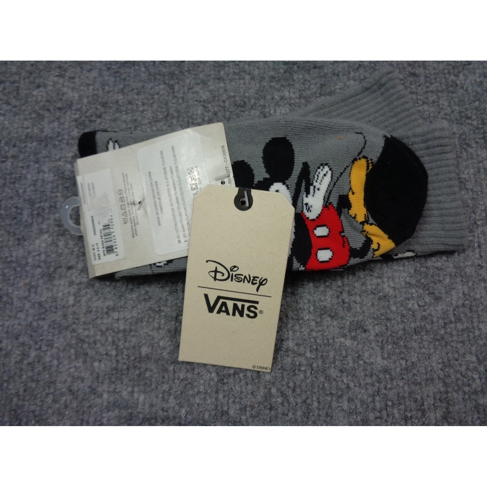 Vans Pixar Off The Wall Mickey Mouse Socks Disney Gray - Picture 4 of 4